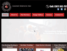Tablet Screenshot of legendserviceswy.com